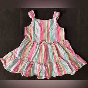 Calvin Klein Striped Linen Sundress